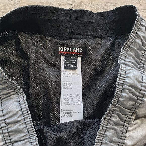 Men Kirkland Signature Swim Trunk Striped Elastic Waist 36 In Drawstring Size XL - Picture 4 of 6